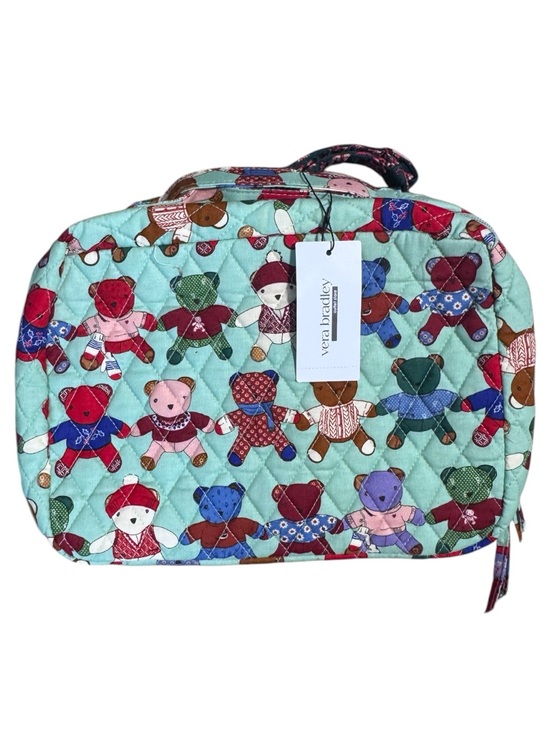Vera Bradley Handbags - Vera Bradley Lay Flat Mint Toasty Teddy Bear Quilted Travel Orgainizer